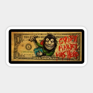 MONEY - MUPPETS SHOWS  Crazy Harry Sticker